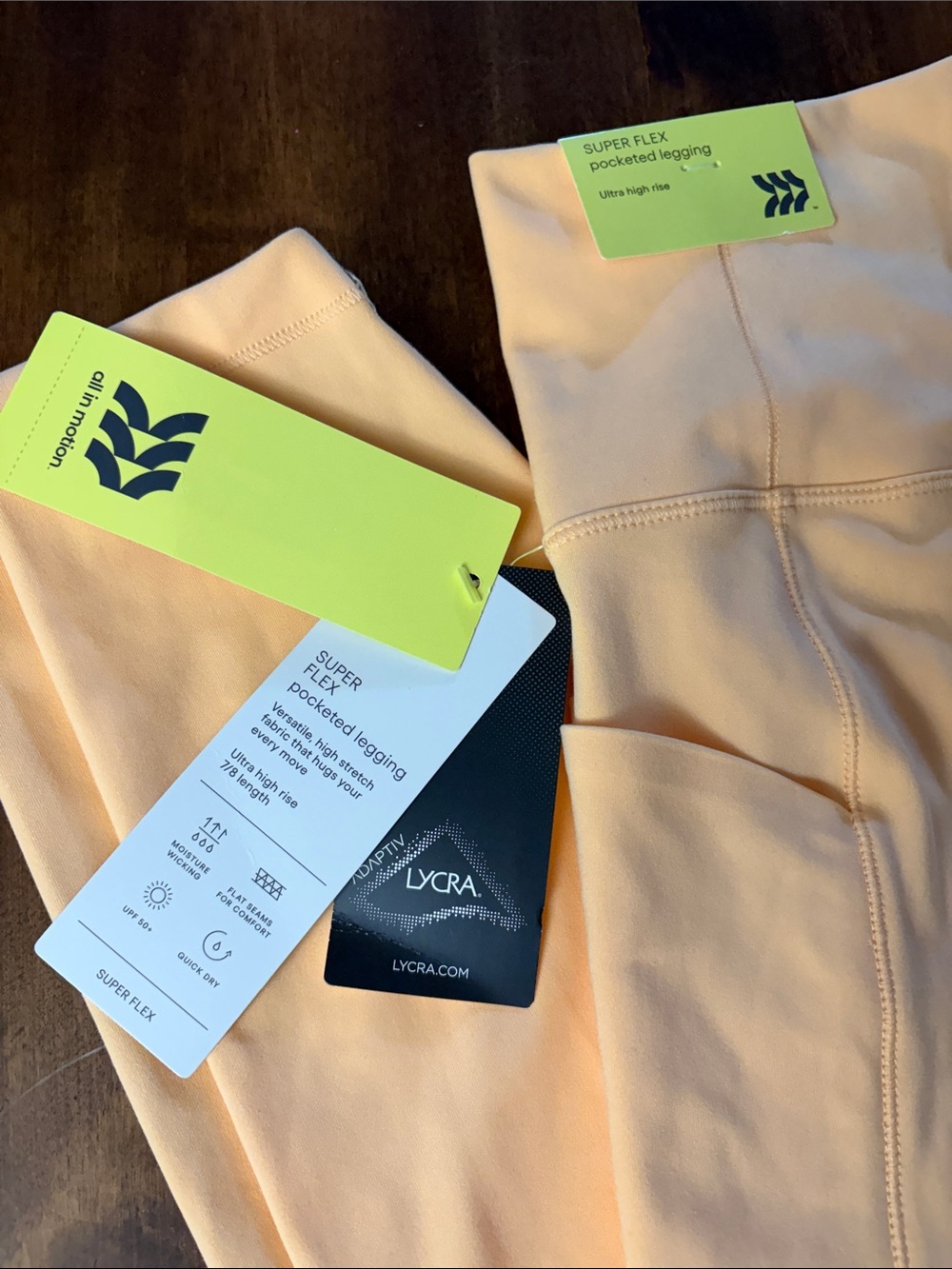 all in motion Bundle of 3 women’s size Large NWT Leggings Cotton Candy Colors - Picture 2 of 6